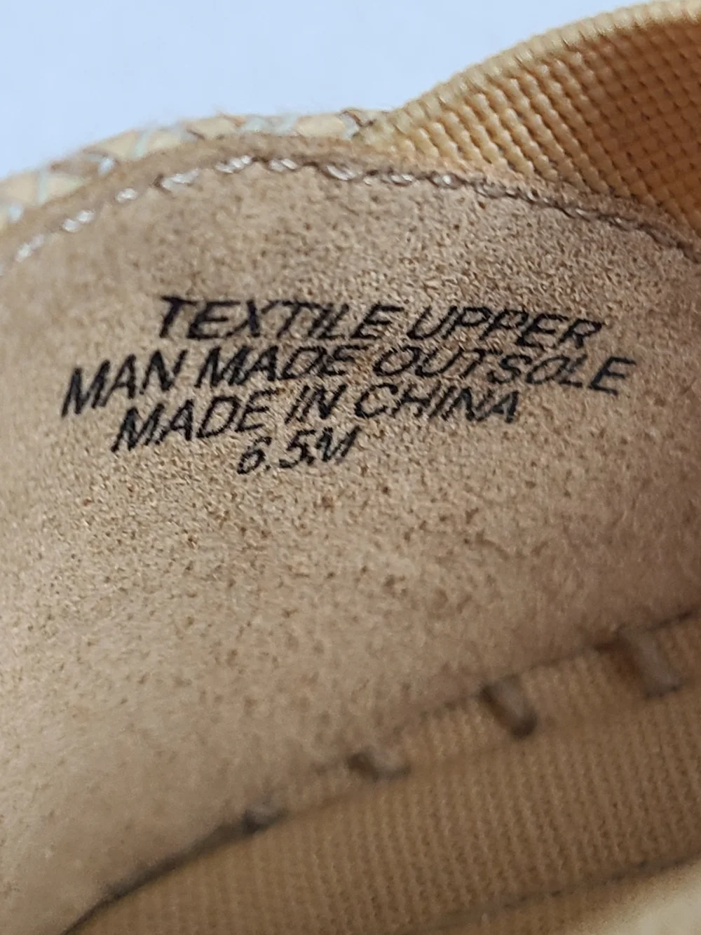 Talbots Womens Casual Beige Tan Crisscross Espadrille Flats Size 6.5